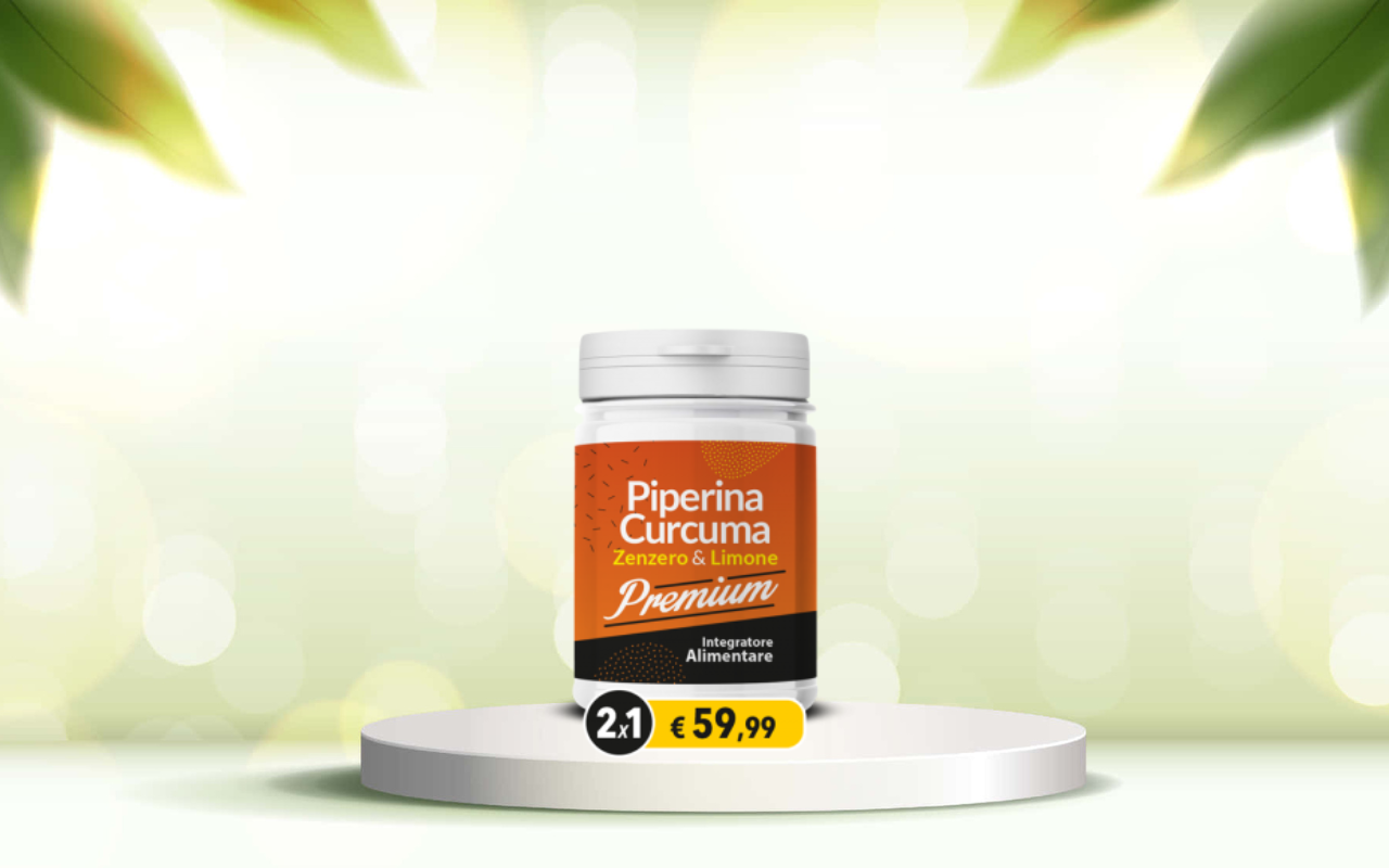 Detox naturale: scopri Piperina e Curcuma Premium per intestino e dimagrimento